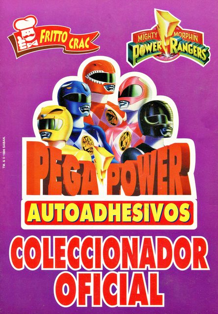 Power Ranger, Stickers Pega Power (Fritto-Crac, 1995): Premium Category