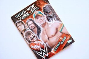 WWE Then Now Forever: Tiene 15 Láminas (Álbum) (2016, Topps)