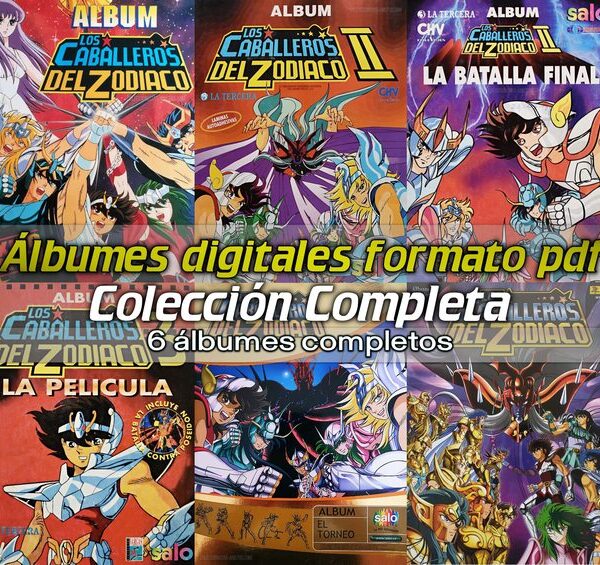 Caballeros Del Zodiaco: Colección Completa - Álbumes Digitales Formato PDF (Categoría Normal) (Exito de Tv