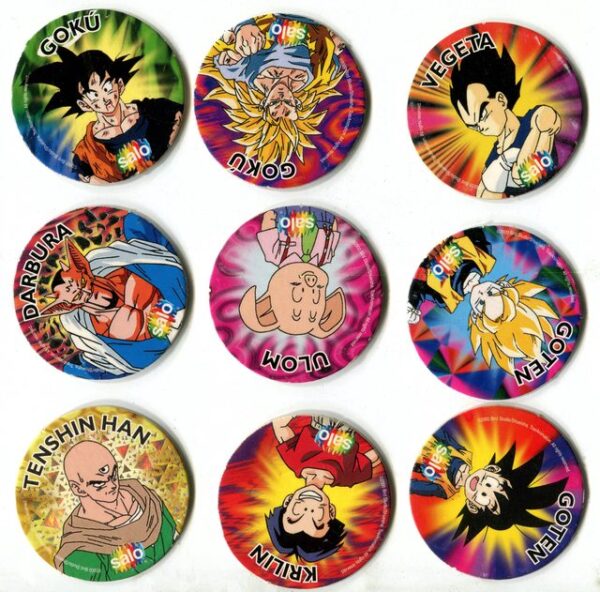 Dragon Ball Z6 Tazos (Salo, 2000): Premium Category