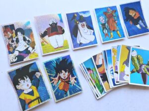 DBZ (Panini, 2015): Pack, 3 Specials Stickers (Recycled, No Repeats)