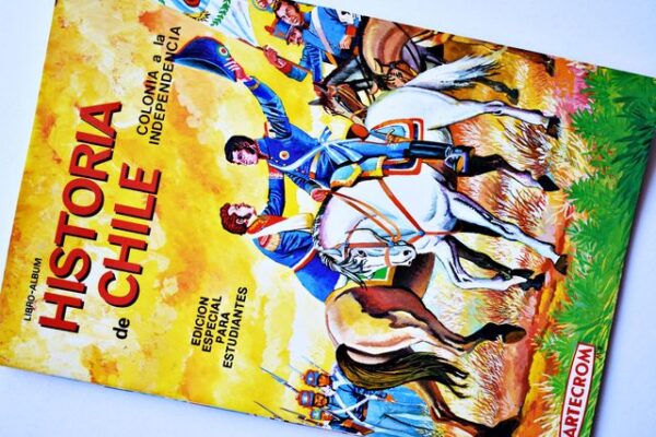 Historia de Chile Colonia a la Independencia: Álbum Completo (Con todas sus láminas pegadas) (1984, Artecrom)