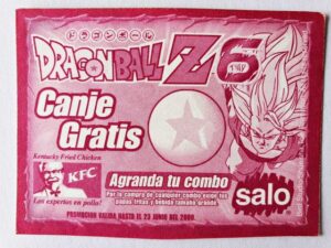DBZ 6 (Salo, 2000): Pack, 30 Stickers (No Repeats)