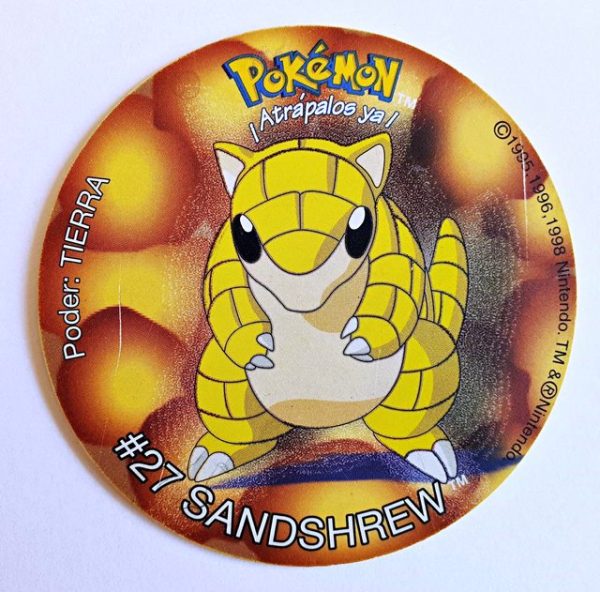Pokémon 1 (Evercrisp, 1999): Nº27 (Tazo Sandshrew)