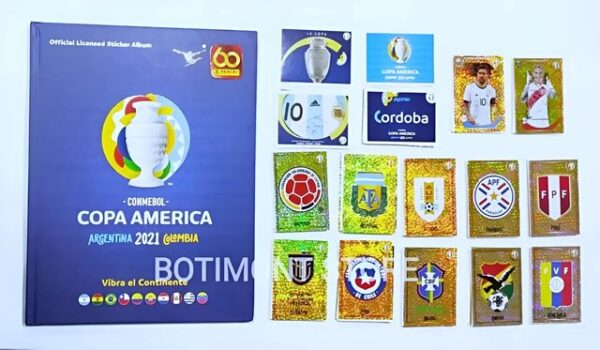 Copa América 2021 Argentina Colombia [Tapa Dura]: Álbum Completo A Pegar [Complete Set]