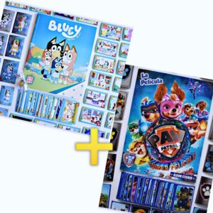 Promo: Bluey + Paw Patrol: Completos A Pegar [Complete Set]